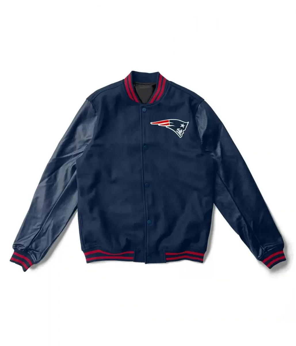 Varsity New England Patriots Navy Blue Jacket Varsity New England Patriots Navy Blue Jacket