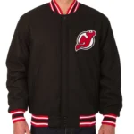 Varsity New Jersey Devils Black Wool Jacket