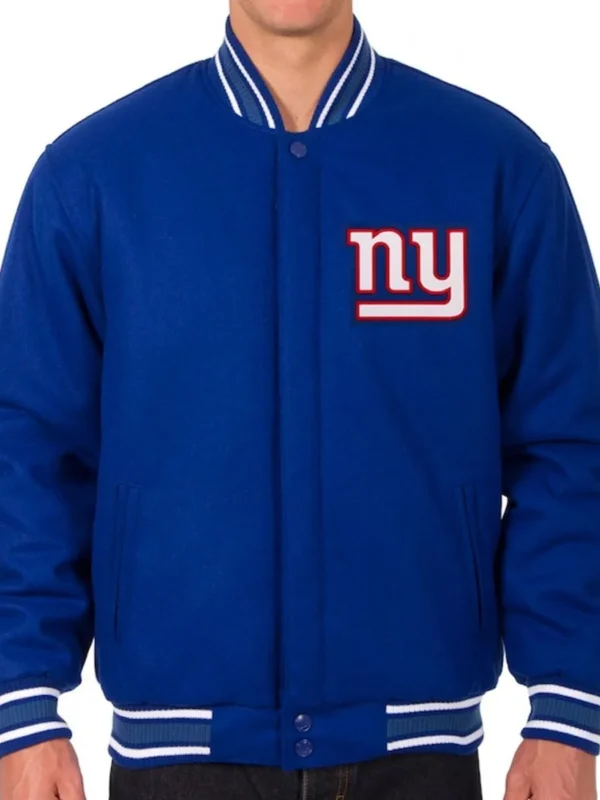 Varsity New York Giants Wool Royal Blue Jacket