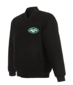 Varsity New York Jets Black Wool Jacket