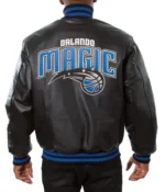 Varsity Orlando Magic Black Leather Jacket
