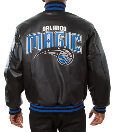 Varsity Orlando Magic Black Leather Jacket