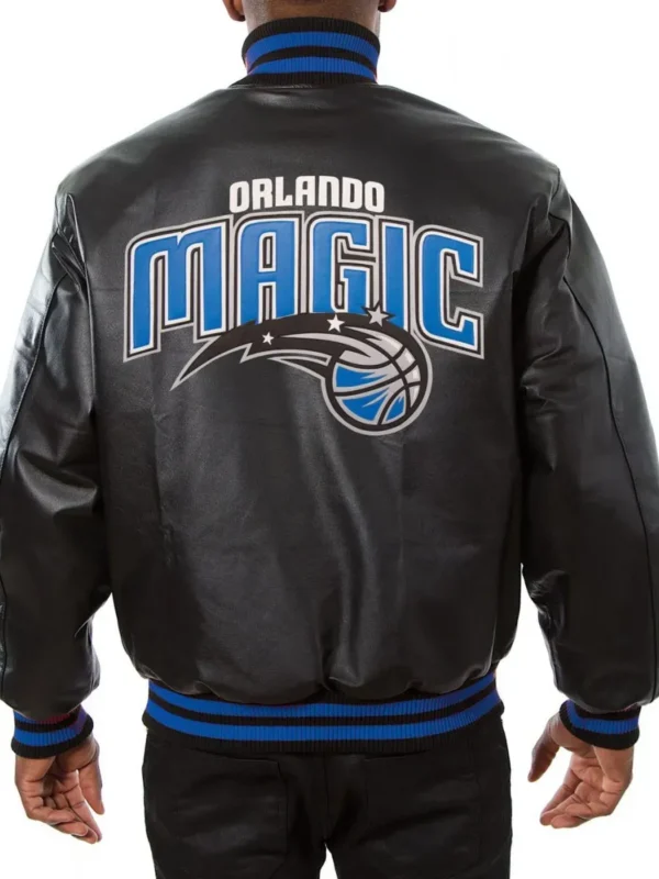 Varsity Orlando Magic Black Leather Jacket