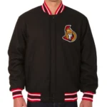 Varsity Ottawa Senators Black Wool Jacket