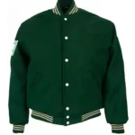 Varsity Philadelphia Eagles Dark Green Wool Jacket