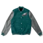 Varsity Philadelphia Eagles Green/grey Jacket