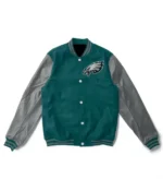 Varsity Philadelphia Eagles Green/grey Jacket