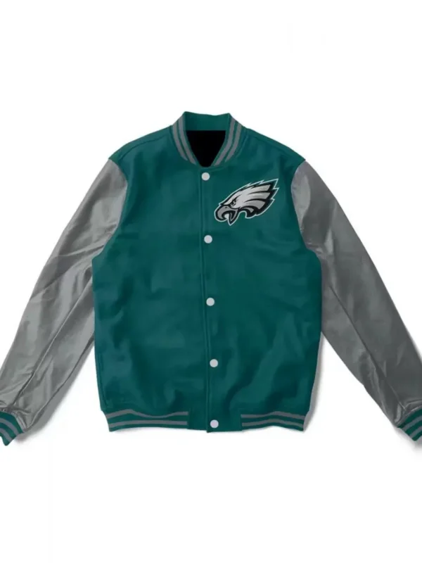 Varsity Philadelphia Eagles Green/grey Jacket