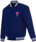 Varsity Philadelphia Phillies Royal Blue Wool Jacket