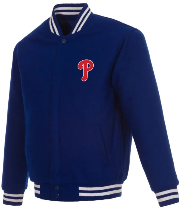 Varsity Philadelphia Phillies Royal Blue Wool Jacket
