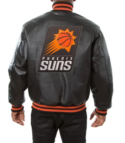 Varsity Phoenix Suns Black Leather Jacket