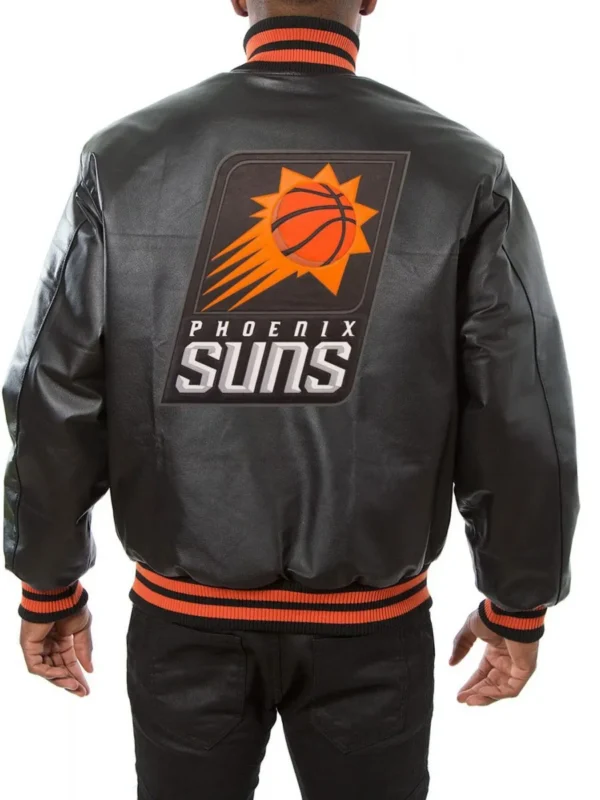 Varsity Phoenix Suns Black Leather Jacket