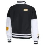 Varsity Pittsburgh Steelers Erin Andrews Black and White Jacket