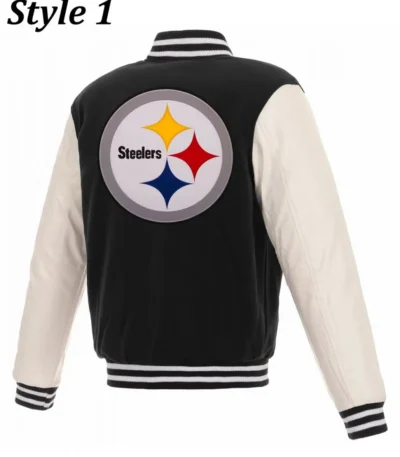 Varsity Pittsburgh Steelers Leather-Wool Jacket