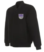 Varsity Sacramento Kings Black Wool Jacket