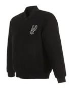 Varsity San Antonio Spurs Black Wool Jacket