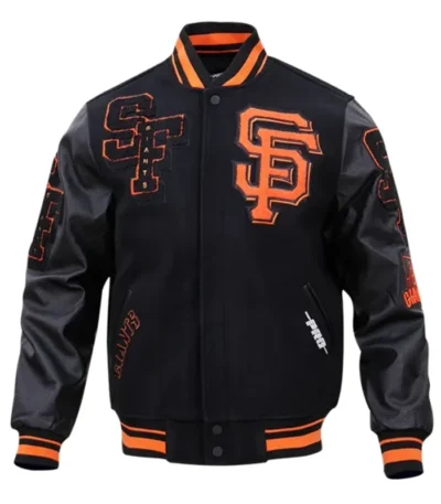 Varsity San Francisco Giants Mash Up Black Jacket