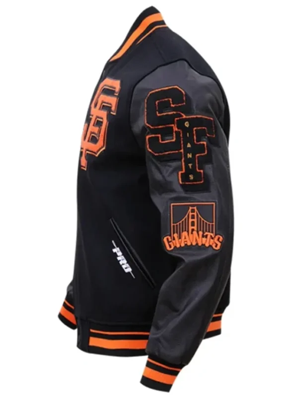 Varsity San Francisco Giants Mash Up Black Jacket