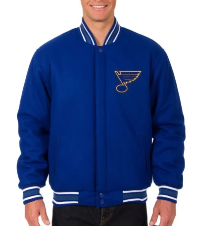 Varsity St. Louis Blues Royal Blue Wool Jacket