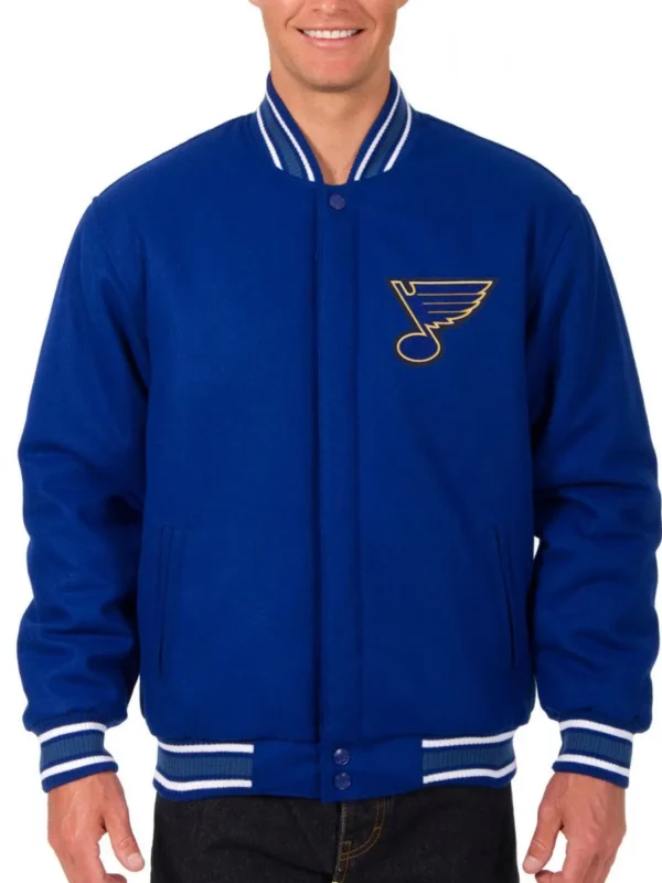 Varsity St. Louis Blues Royal Blue Wool Jacket
