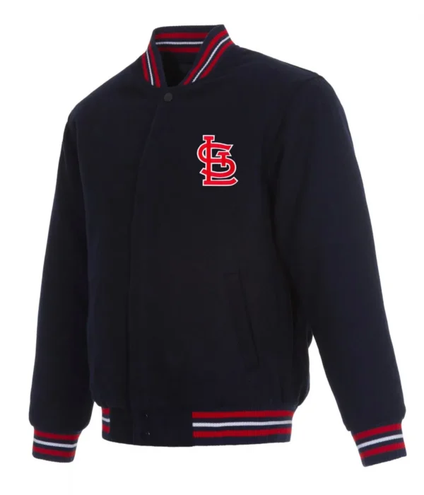 Varsity St. Louis Cardinals Navy Blue Wool Jacket