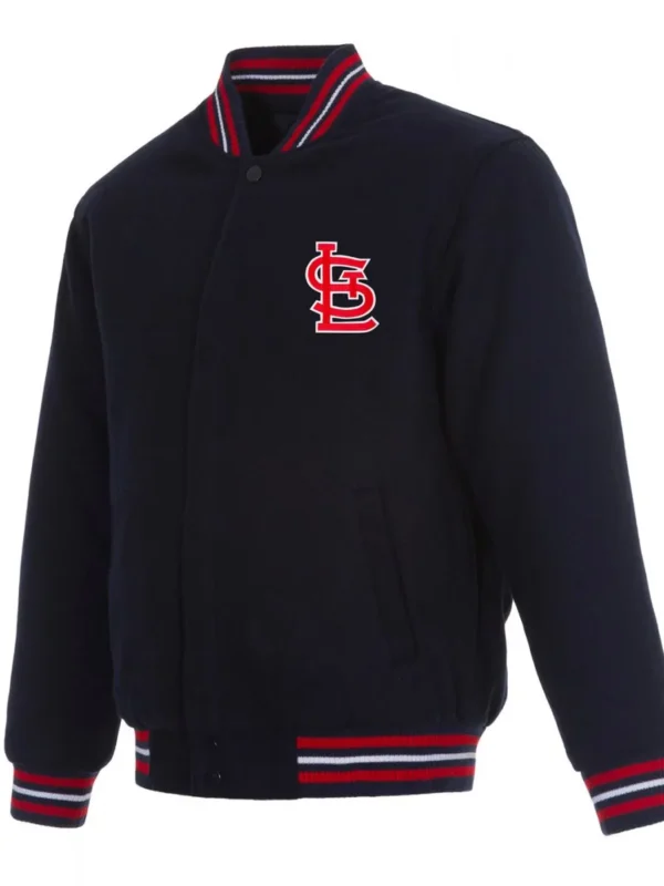 Varsity St. Louis Cardinals Navy Blue Wool Jacket