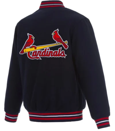 Varsity St. Louis Cardinals Navy Blue Wool Jacket