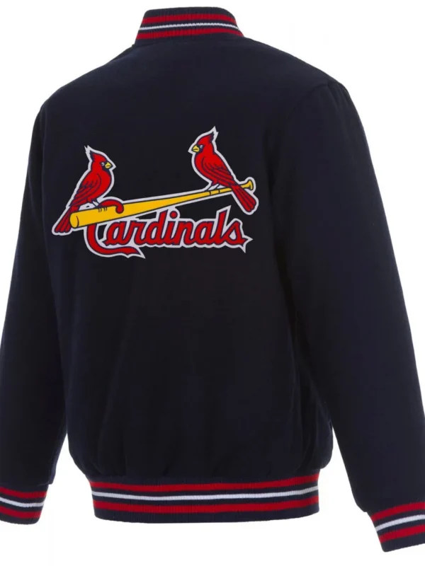 Varsity St. Louis Cardinals Navy Blue Wool Jacket