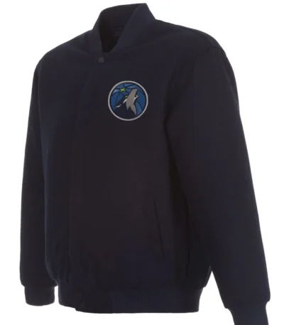 Varsity T-Wolves varsity Navy Blue Wool Jacket