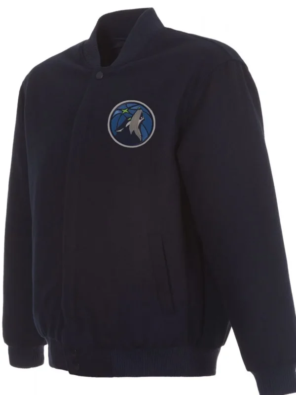 Varsity T-Wolves varsity Navy Blue Wool Jacket