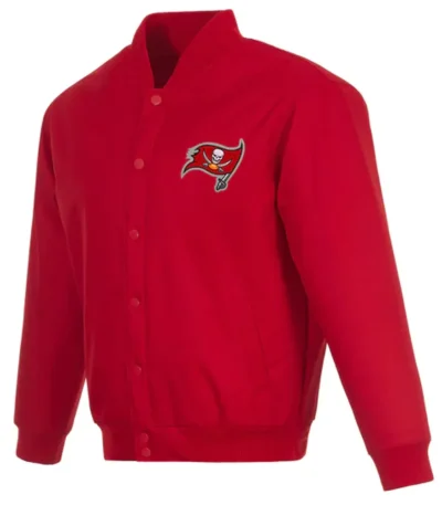 Varsity Tampa Bay Buccaneers Red Poly Twill Jacket