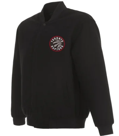 Varsity Toronto Raptors Black Wool Jacket