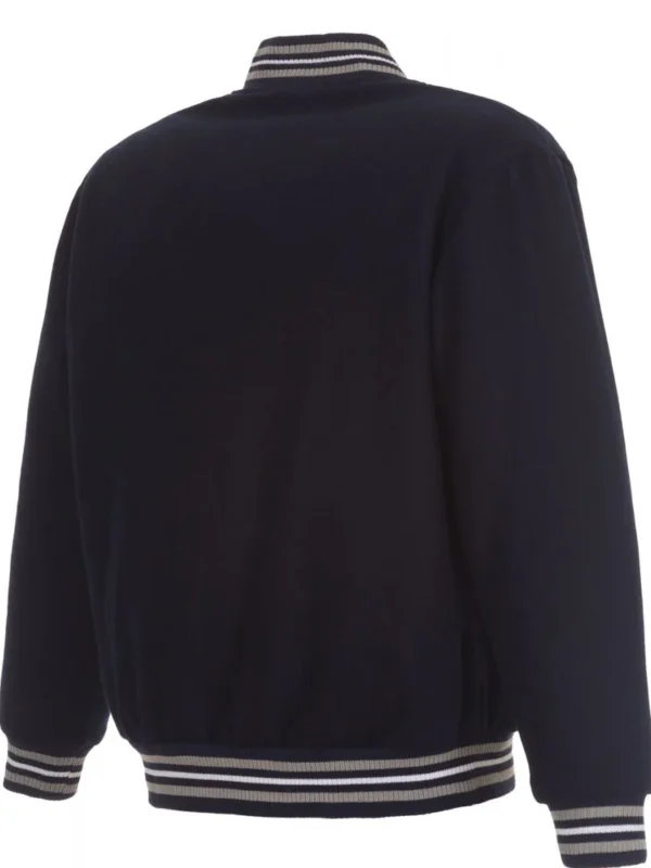 Varsity Winnipeg Jets Navy Blue Wool Jacket