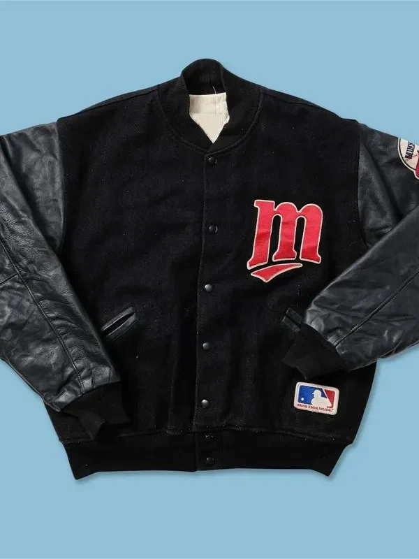 Vintage Minnesota Twins Black Varsity Jacket