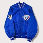 Vintage Toronto Blue Jays Retro 80’s Blue Satin Jacket