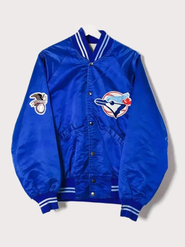 Vintage Toronto Blue Jays Retro 80’s Blue Satin Jacket