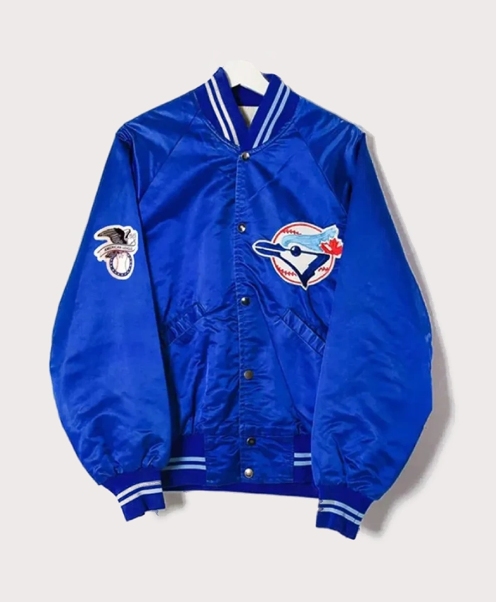 Vintage Toronto Blue Jays Retro 80’s Blue Satin Jacket Vintage Toronto Blue Jays Retro 80’s Blue Satin Jacket