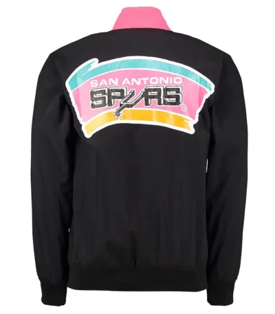 Warm Up San Antonio Spurs Black Jacket