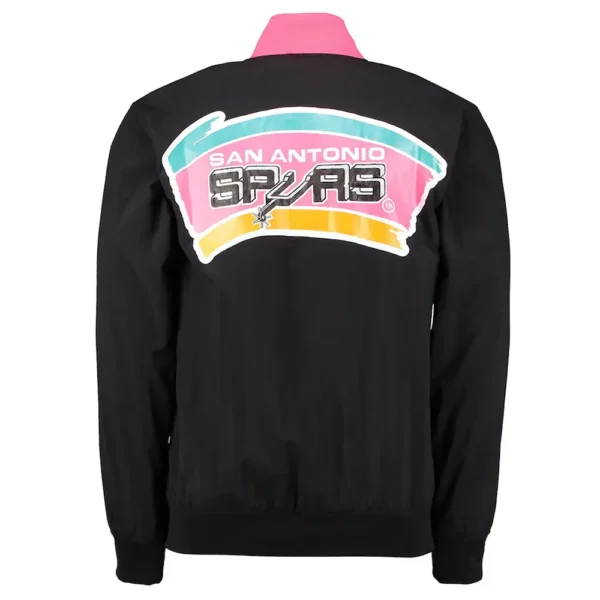 Warm Up San Antonio Spurs Black Jacket