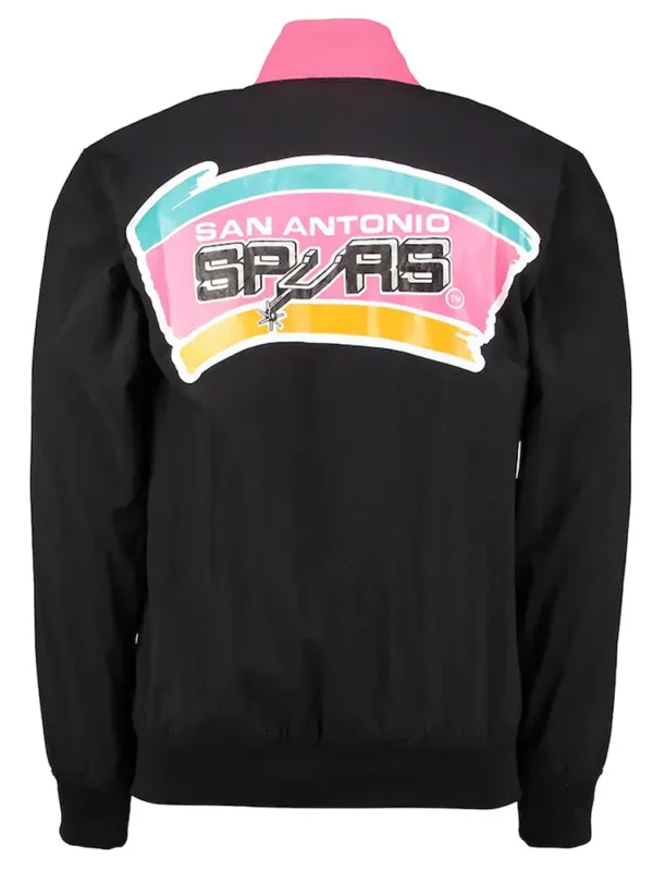 Warm Up San Antonio Spurs Black Jacket