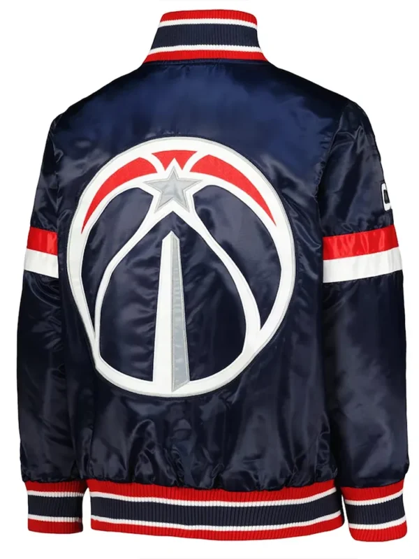 Washington Wizards Home Game Navy Satin Jacket