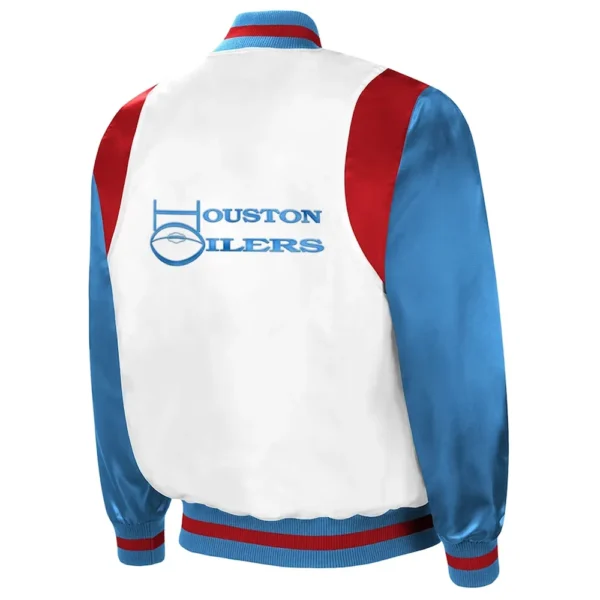White-Light Blue Houston Oilers The All-American Jacket
