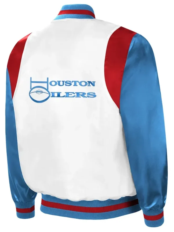 White-Light Blue Houston Oilers The All-American Jacket