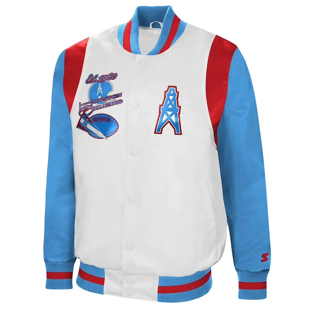 White-Light Blue Houston Oilers The All-American Jacket White-Light Blue Houston Oilers The All-American Jacket