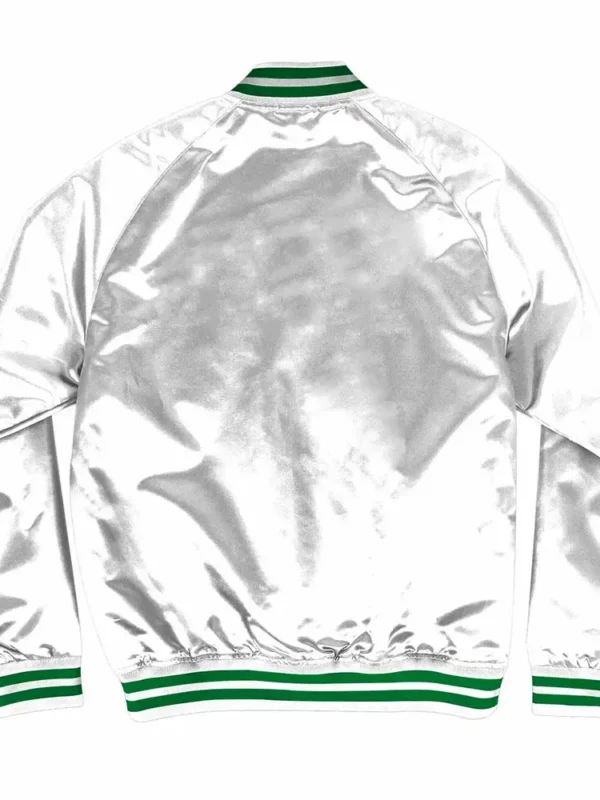 White New York Jets Satin Jacket