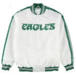 White Philadelphia Eagles Throwback D-line Jacket