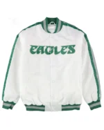 White Philadelphia Eagles Throwback D-line Jacket