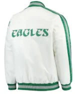 White Philadelphia Eagles Throwback D-line Jacket