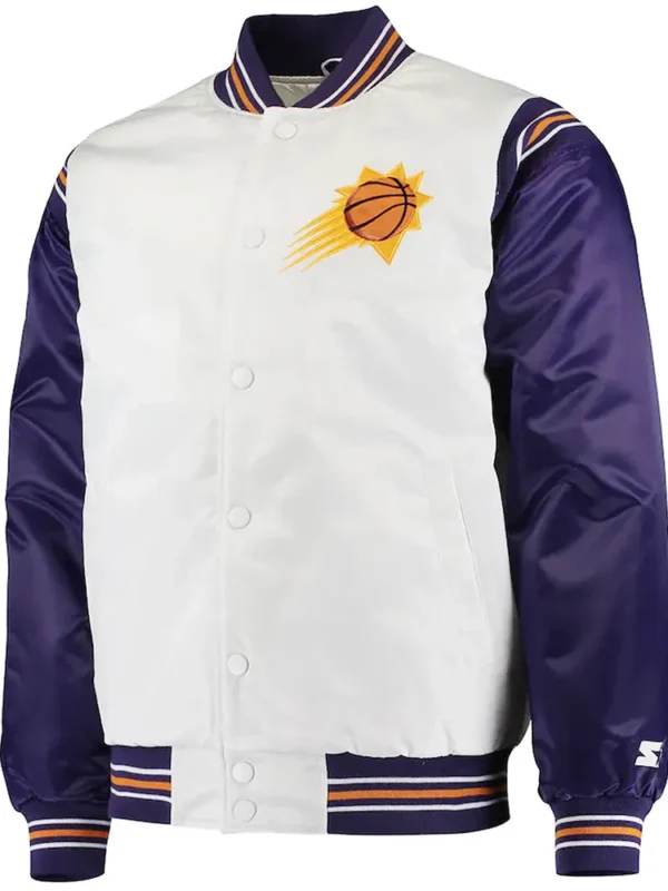 White-Purple Phoenix Suns Renegade Jacket