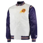 White-Purple Phoenix Suns Renegade satin Jacket